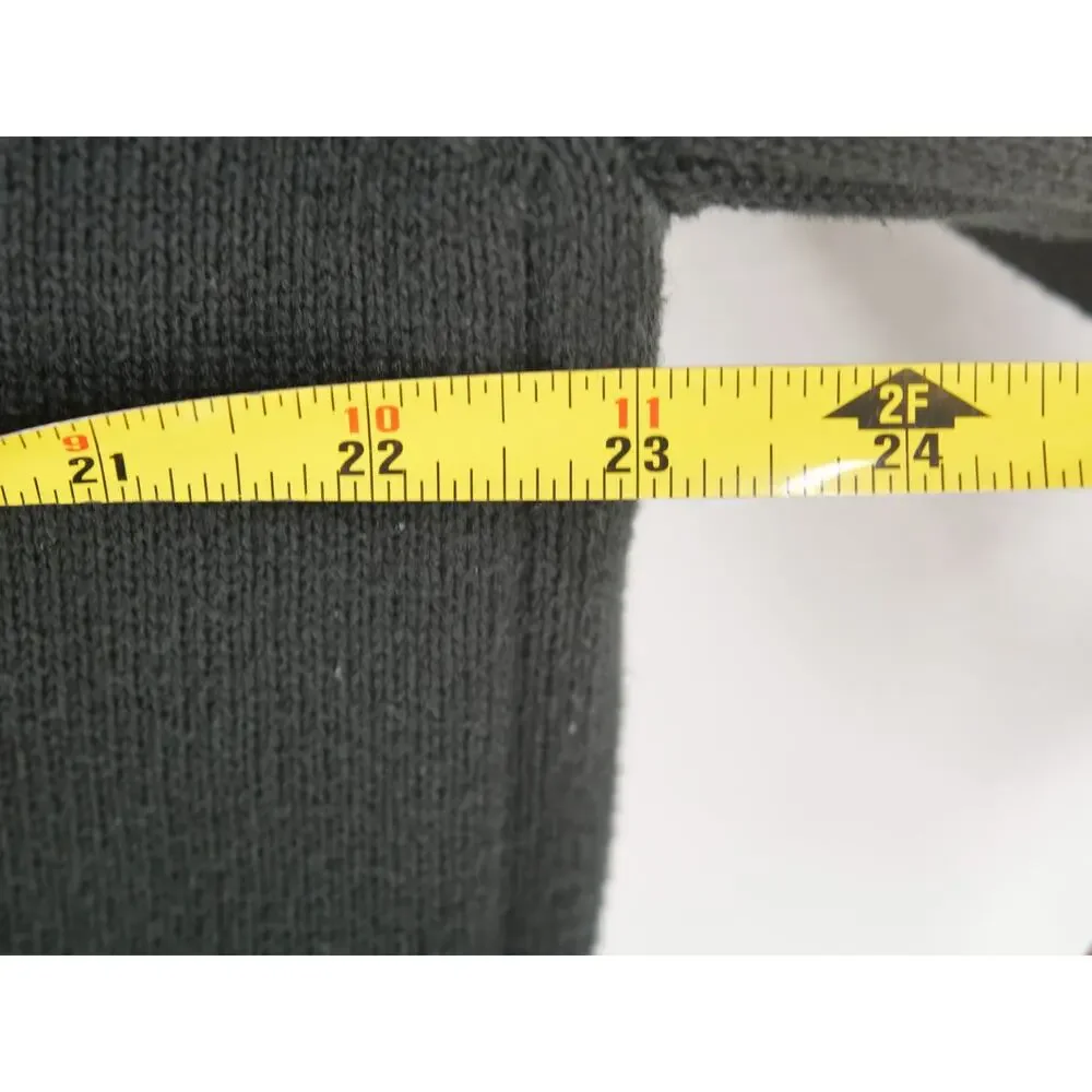 Vintage Arnold Palmer Men's XL Black Ribbed Knit Cardigan Sweater Made in Japan